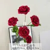 5 Rosas de Anjo Artificiais para Decoração de Casamento, Adereços de Foto, Flores Artificiais para Arranjos Florais de Mesa de Jantar em Casa