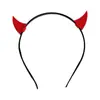 Diadema de Cabeza de Pequeño Diablo Rojo de Halloween Oscura Cosplay Fiesta Atmósfera Versátil Disfraz Accesorios para el Cabello Accesorios para el Cabello Diadema