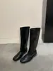 Estilo minimalista~ Botas de moda elegantes de cano alto com sola reta de perna larga emagrecedoras para mulheres 2026 Outono novo bico redondo não acima do joelho