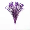 Ventas Directas de Fábrica Flores Artificiales Brillo Hierba de Pavo Real Arreglo Floral Accesorios Hojas de Caña Hierba de Cebolla Decoración de Boda