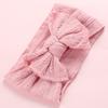 Faixa de Cabelo Infantil Jacquard de Nylon Cor Sólida Retrô Transfronteiriça Laço Tecido Comércio Exterior Atacado