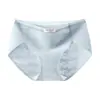 Pantis de algodón jacquard de corte alto para mujer, sin costuras, antibacterianos, con fuelle extendido, de cintura media, transpirables y diseñados para mujeres jóvenes