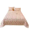 Conjunto de Três Peças Capa de Cama e Fronhas Fofas e Grossas Leite Fleece Colchão Estação Outono e Inverno Quente Macio Confortável Coração de Menina Capa de Cama