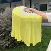 Abanico de danza fitness de doble cara de 1 pie (longitud de caña de bambú 30cm * cabeza flotante 10cm) color fresh mayoreo