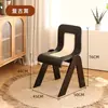 Cadeira de Jantar Italiana Preta Cadeira de Maquiagem Pantone Cadeira de Luxo Leve Banqueta de Maquiagem Cadeira de Mesa de Jantar de Designer