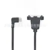 Base Hembra Tipo-C con Cable de Carga y Datos con Tornillo. Con agujeros para tornillos en las orejas, el cable de carga del bisel del chasis se puede fijar