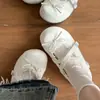 Zapatos Mary Jane de encaje con suelas gruesas y aumento interno de altura, nuevos súper populares de otoño 2026, zapatos bajos para mujer