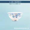Juego de platos Hogar Azul y Blanco Cerámica Regalo Al por mayor Chino Jingdezhen Porcelana de Hueso Plato de Pavo Azul Juego de Platos