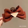 Escape Princess Headwear Curry Color Double-Sided Big Bow Grab Hair Accessory Sweet Shark Clip Hair Clip Female Head