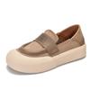 [Precio del evento 118] Zapatos de vestir para mujer de piel de vacuno de primera capa, zapatos de vestir de tacón bajo, suela blanda, los más fáciles de combinar, zapatillas casuales, piel de vacuno