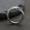 Anillo de plata S925 "Red Practice" para hombre, moderno y sencillo, con personalidad, estilo retro europeo y americano, con diseño de serpiente dominante.
