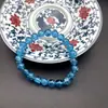 Novo Bracelete Azul da Moda Coreana para Mulheres, Contas Explosivas, Bracelete de Cristal Flor de Vidro, Pequenos Presentes, Presentes, Atacado de Fabricantes