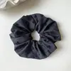 Estilo Coreano Lunares Corazón Estampado Goma para el Cabello Clásica Gris Retro Cuerda para el Cabello Banda Elástica para Cola de Caballo Diadema Accesorios para el Cabello