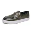 Nuevos zapatos de plataforma con flecos talla grande transfronterizos para hombre Moda europea y americana de pasarela Zapatos de cuero slip-on Personalidad del hombre Casual de negocios Zapatos de plataforma