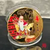 Moneda Conmemorativa Fu Lu Shou Xicai Medallón Conmemorativo de los Cinco Dioses de la Riqueza para Enviar Bendiciones a los Mayores Regalos para Actividades de Venta Pequeños Regalos