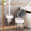 Cepillo para Inodoro para Limpieza de Baño en Casa, Cepillo Limpiador Sin Rincones Muertos, Cepillo de Mango Largo, Cepillo para Inodoro Encriptado, Cepillo de Alta Densidad