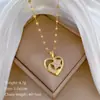 [Acero de titanio] amor luna estrella luz lujo elegante precioso collar de diamantes completos cadena para la clavícula versátil para mujer cadena de acero de titanio