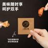 Guantes desechables de papel kraft empaque individual creativos de plástico PE transparentes engrosados para catering comida para llevar logo impreso