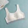 Roupa íntima Omefen Novo Estilo para Meninas Jovens na Primavera e Verão 2023 Tecido de Algodão Respirável Bojo Fixo Roupa Íntima de Estudante