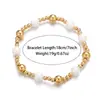 Pulsera de Cuentas de Moda Personalizada Estilo Nuevo Europeo y Americano Transfronteriza Elástica de Letras Pulsera Exquisita Apilable Regalo de Vacaciones para Mujeres