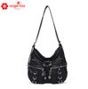 Angelkiss Bolso Tote de Gran Capacidad Transfronterizo Moda Multibolsillo Bolso de Hombro para Mujer Europeo y Americano