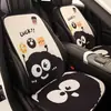 Conjunto de almofadas para assento de carro multipeças, bola de carvão pequena para atacado transfronteiriço, almofada de assento tipo sanduíche de favo de mel de três peças, nova almofada de desenho animado para quatro estações