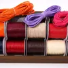 Hilo de Cera Coreano de 0.5-2.5mm Cuerda de Cera Cuerda para Collar Pulsera Cuerda de Imitación de Cuero Cuerda Trenzada Hecha a Mano para DIY Accesorios