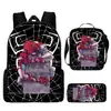 Mochila de liberación rápida transfronteriza de Spider-Man Set de tres piezas Dibujos animados para estudiante de primaria Mochila Escolar Mochila