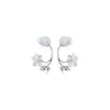 Pendientes de Flor de Zircón y Perla de Diseño Exclusivo, Pendientes Exquisitos y Compactos para Mujer, Nuevos Accesorios Versátiles para Orejas de Principios de Primavera 2026