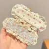 Pinza para el pelo de estilo coreano de alta gama con flequillo ancho y lazo de mariposa, diadema segura para bebés, no daña el cabello de las niñas pequeñas