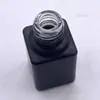 Frasco de Vidro Vazio para Esmalte 3-6ml Preto Fosco Borrifador Frasco de Recarga para Esmalte em Gel Pode Ser Impresso com Logo Serigrafia