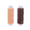 Hilo de Cuero Redondo Hilo de Cera Cosido a Mano Rollo Pequeño 1200D 50m Hilo de Coser Multicolores DIY Hilo de Tejer Cosido a Mano