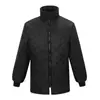 Impermeable de Algodón Reflectante Plus para Tráfico de Servicio Rescate Engrosado Protección contra el Frío de Emergencia Ropa de Algodón Cálida Conjunto de Impermeable Engrosado para Tráfico