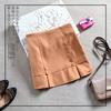 Nueva Falda Corta Acampanada de Lana para Otoño e Invierno 2024, Falda Midi Adelgazante de Cintura Alta, Falda de Lana Estudiantil Medio Plisada