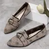 Nueva colección de primavera y otoño: Zapatos casuales para mujer de talla grande, sin cordones, punta fina, suela plana, estilo 2026, disponibles para venta transfronteriza en tallas más grandes