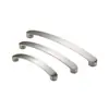 Manija simple moderna manija de aleación de aluminio cromo brillante cepillado fundición a presión manija de gabinete cocina cajón armario mueble manija de puerta