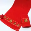 Avental Festivo de Casamento, Mangas de Casamento, Avental Duplo de Bolso para Banquete de Casamento, Avental Vermelho Impermeável no Atacado com Palavras Felizes