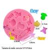 Urso Mamadeira Produtos para Bebê Silicone Dobrável Morrer DIY Assar Decoração de Bolo Argila de Chocolate Gel Molde de Gota