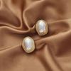 Aretes al por mayor de 1-2 Yuan, Lujo Ligero, Sencillos, Modernos, Versátiles, Estilo Hong Kong, Estilo Fresco, Aretes Elegantes, Clavos Versátiles para el Día a Día