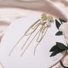 Pendientes de Perla de Agua Dulce Retro Barroco de Rosa con Borla Larga Estilo Francés Moda al por Mayor