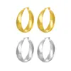 Moda Transfronteriza Europea y Americana Estilo Commuter Espejo Moda Fiesta Pendientes Tamaño Grande Mujer Retro Elegante Nicho Pendientes en Forma de U
