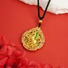 Collar troyano pequeño de oro arena para mujer, nicho de temperamento, moda ligera, joyería de poni de lujo, lindos accesorios de joyería para jóvenes, al por mayor
