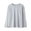 Algodón viscosa algodón marca pijamas hombre verano manga larga cárdigan top holgado XXXXL talla extra se puede usar afuera RC