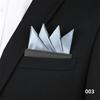 Lenço de Bolso Formal Masculino para Negócios Casamento Estilo Britânico Coreano Inserção Direta Quadrado Lenço de Peito Sem Dobras