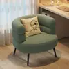 Sillón Individual de Lana de Cordero Estilo Red Social Silla Perezosa Casual para Dormitorio en Casa Silla de Maquillaje Silla Individual con Respaldo para Apartamento Pequeño