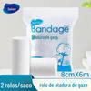 Gaze em Rolo Hai's Hainuo Curativo para Feridas Fixação Algodão Gaze Enrolar Bandagem de Mão Tira de Gaze Impermeável Primeiros Socorros