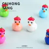 Ornatos de Abóbora e Pato Coloridos Sólidos de Desenho Animado em Resina 3D Decorações Criativas Feitas à Mão para Carro Pequenos Acessórios para Máquinas de Garra Venda por Atacado