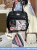 Nova Bolsa Transversal de Ombro de Aparência Sofisticada Bolsa para Dor Bolsa Grande Capacidade Bolsa de Papelaria Bolsa para Aulas de Reforço para Alunos do Ensino Fundamental e Médio