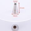 Boquilla para Decorar Pasteles de Crema Encaje Estrella Concha Tamaño Pequeño Acero Inoxidable 304 Herramienta Casera de Repostería DIY