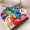Cuerda para el pelo sin costuras estilo coreano, anillo para el pelo de niña, color gelatina, bola, letra, alta elasticidad, anillo de toalla sin pelo, cuerda para atar